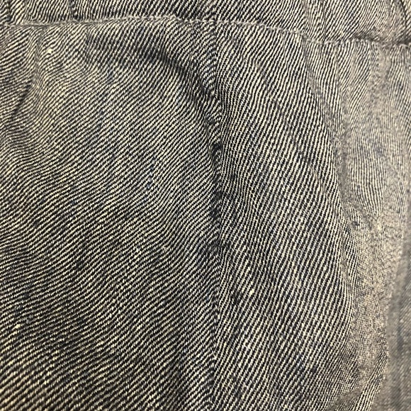 Ann Taylor soft Linen blend ruffle top off the shoulder romper small petite - Picture 9 of 10